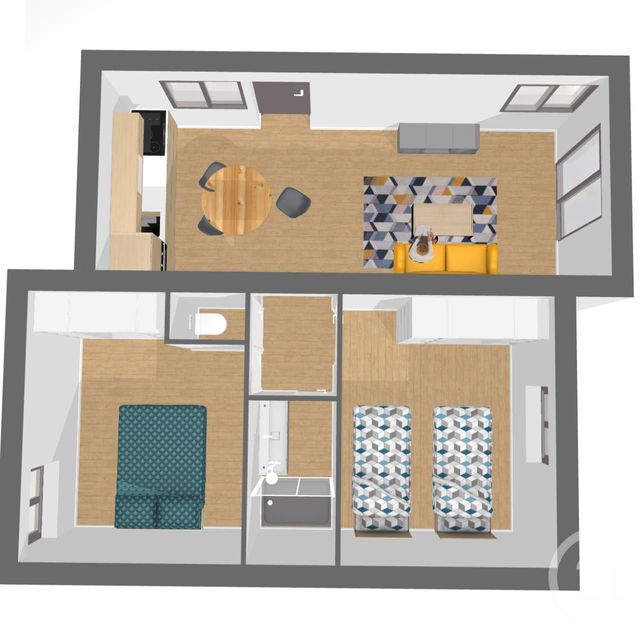 appartement à vendre - 3 pièces - 47.8 m2 - LE MUY - 83 - PROVENCE-ALPES-COTE-D-AZUR - Century 21 District Immo